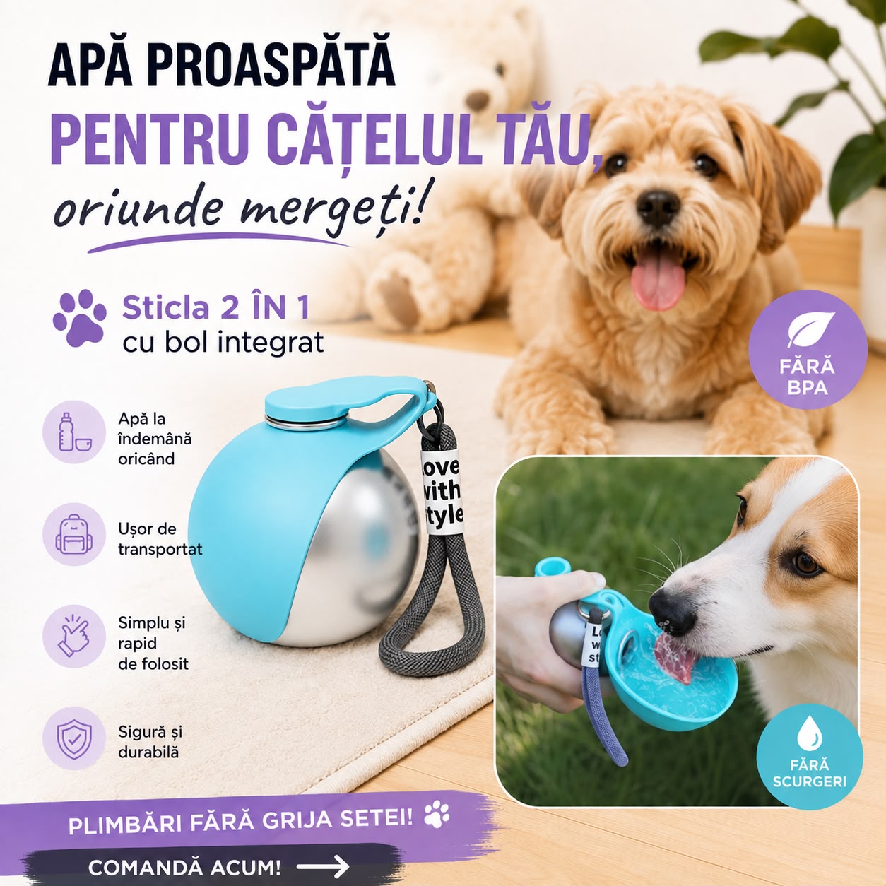 Bolul Portabil pentru Animăluțe